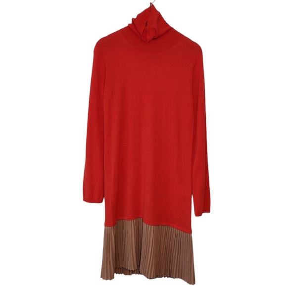 I blues Wool Blend Fall Drop Waist Long sleeve Fall Midis Dress Size XL - Picture 1 of 15